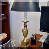 D21. Brass candlestick lamp. 